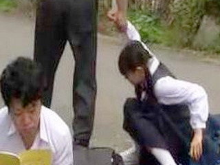 Sexy Schoolgirl and Filthy Teacher Fuck Like Crazy in Nippon Nature on Field Trip